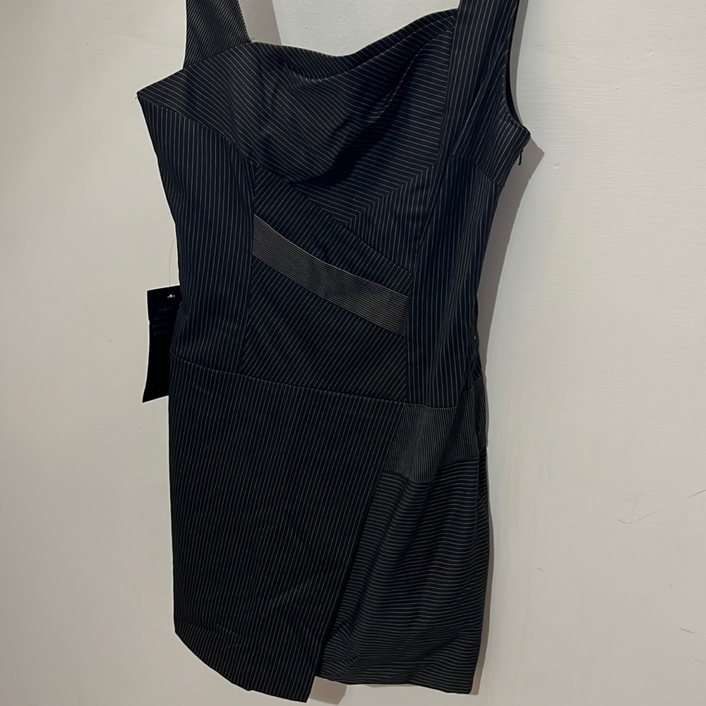 Never Worn! Black and white pinstripe dress!